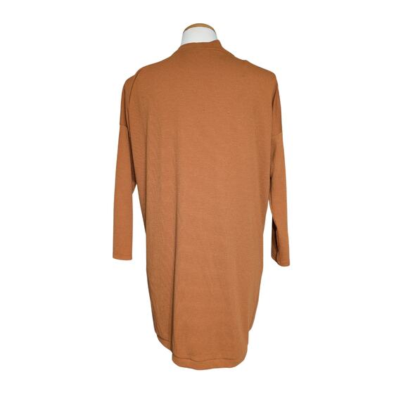 Ivoire Open Front Cardigan Sweater Tumeric Brown Women’s Size Small S - Picture 3 of 8